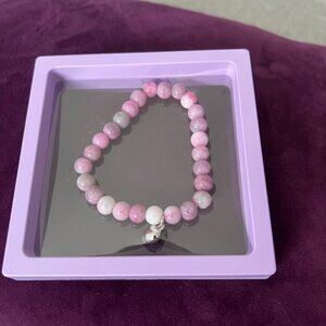 Pink Beaded Bracelet
